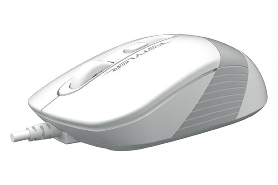 Imagine Mouse USB optic A4Tech Fstyler Alb/Argintiu, FM10 White (include timbru verde 0.1 lei)
